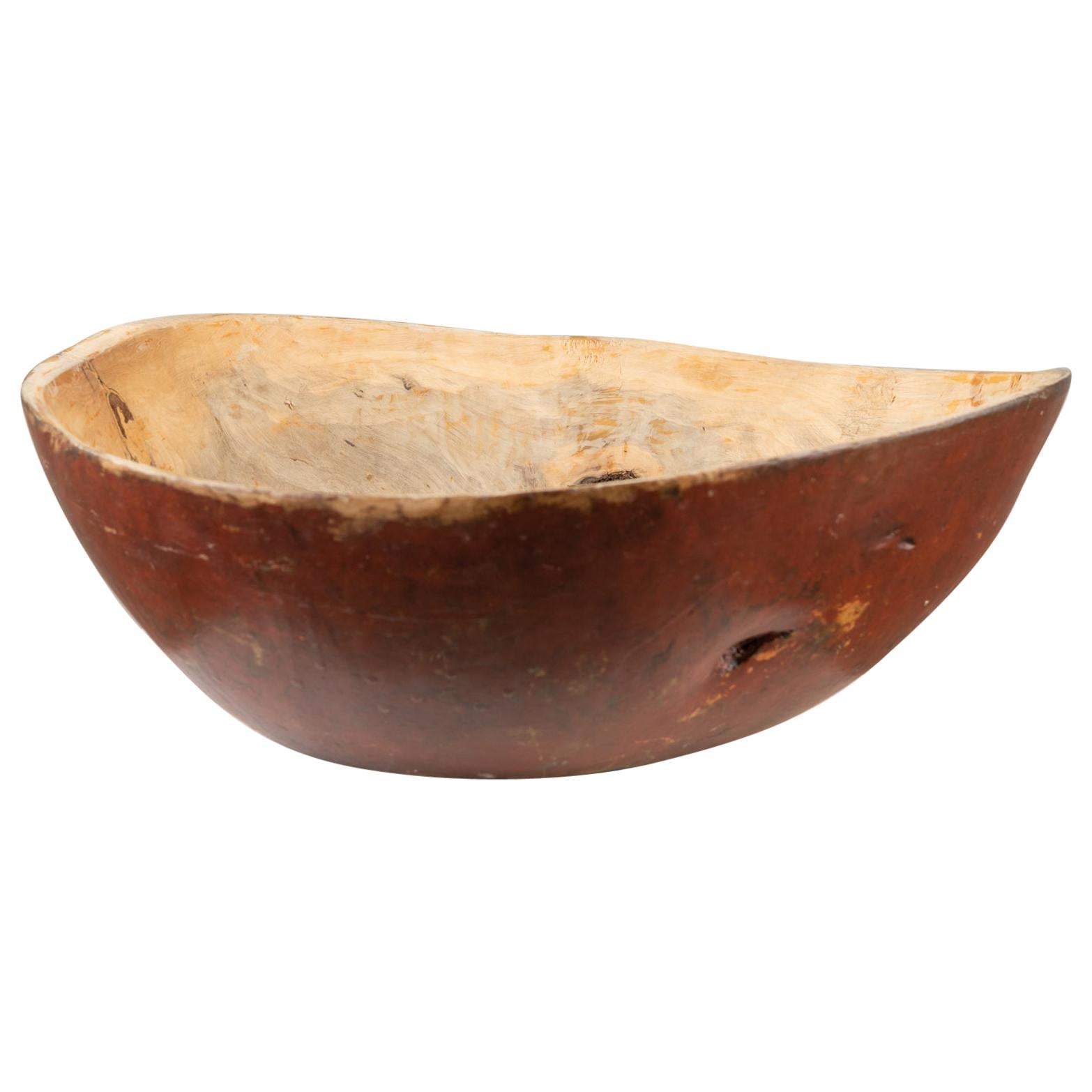 19th Century Swedish Birch Root Bowl For Sale