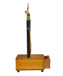 19th century Swedish birch vanity mirror