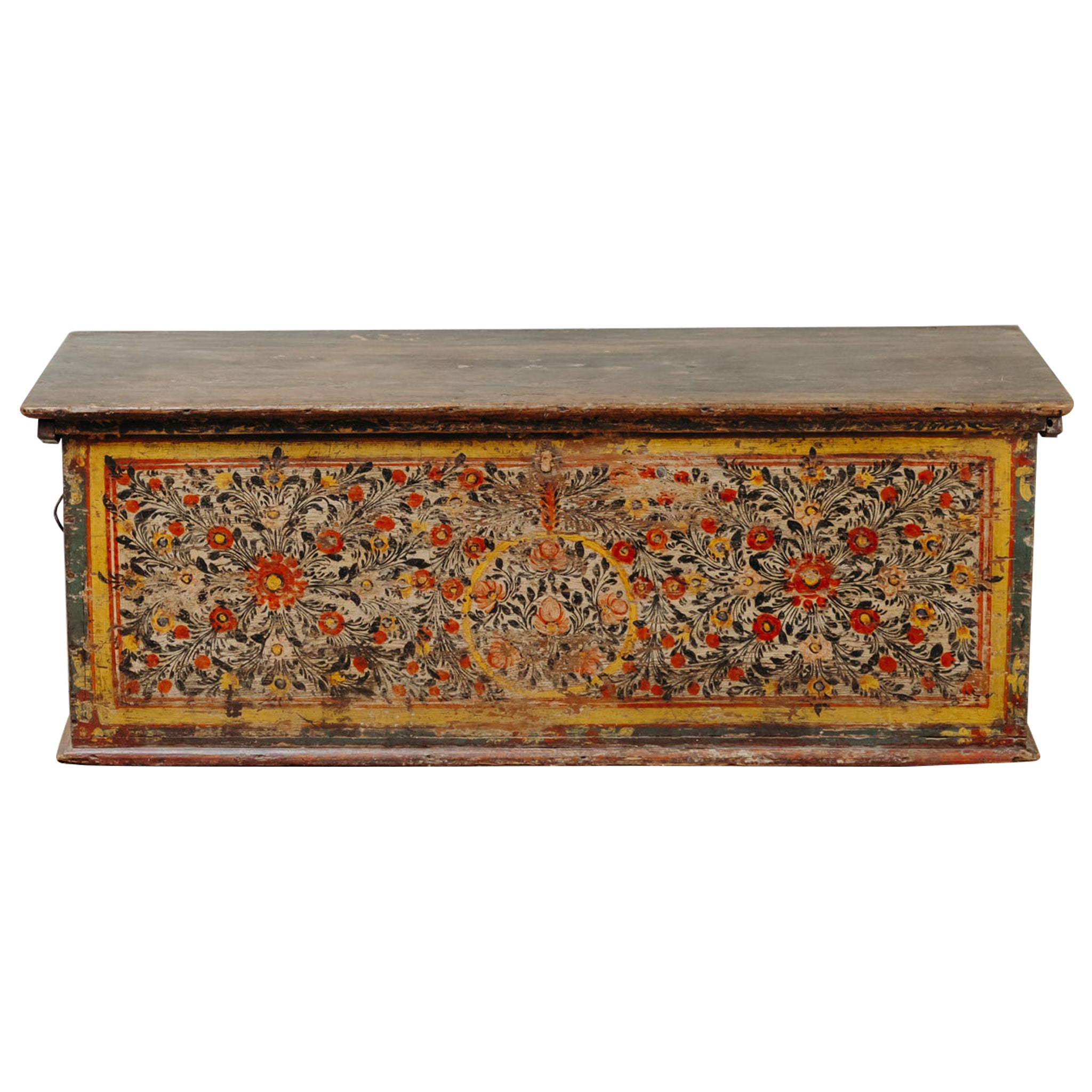 Arcón sueco para mantas del siglo XIX en venta