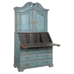 Segreteria svedese del XIX secolo in Oak blu