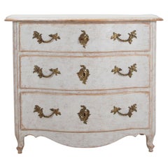 19th Century Swedish Bow Fronted Chest