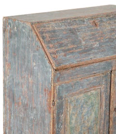 19th Century Swedish Bureau In Original Paint