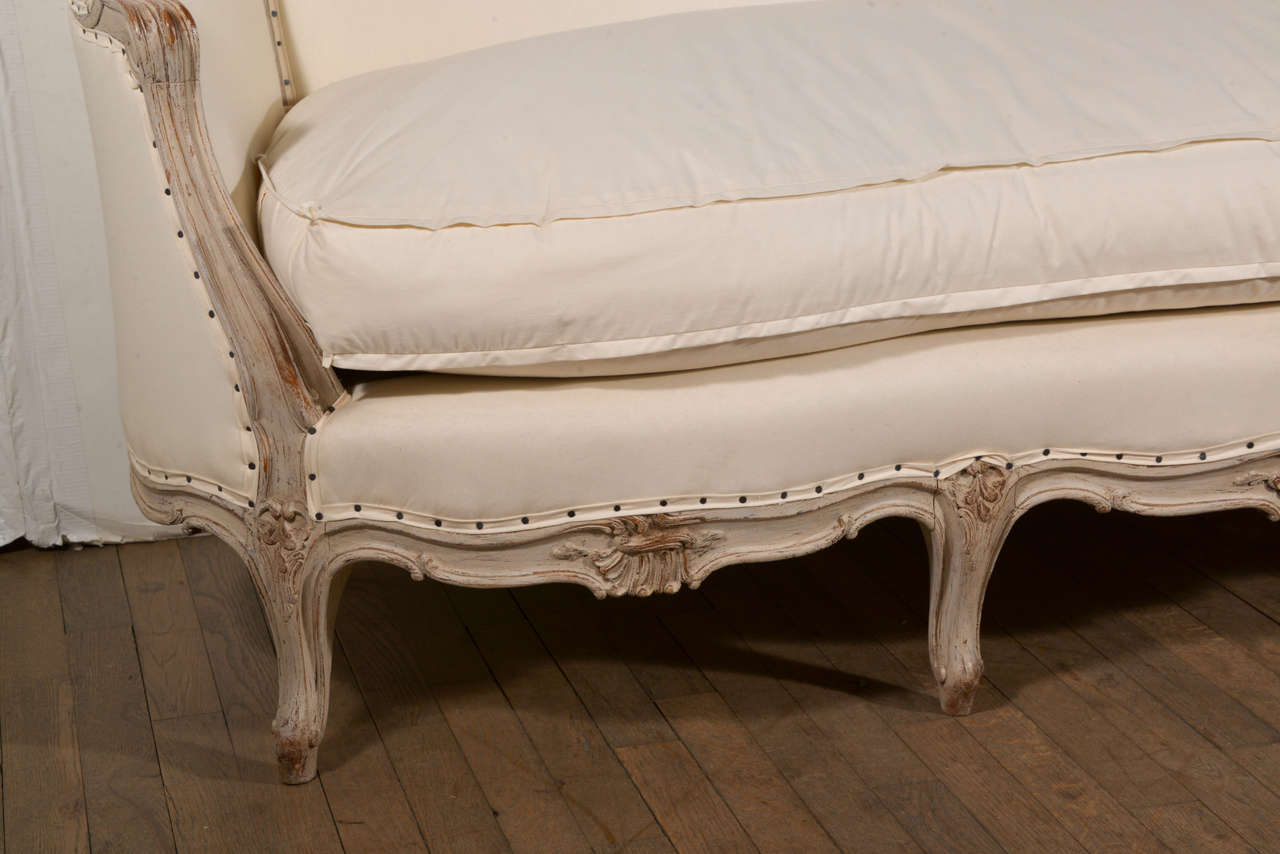 19th Century Swedish Canapé Sofa In Fair Condition For Sale In Houston, TX