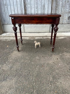 Mesa de cartas sueca del siglo XIX Madera de caoba