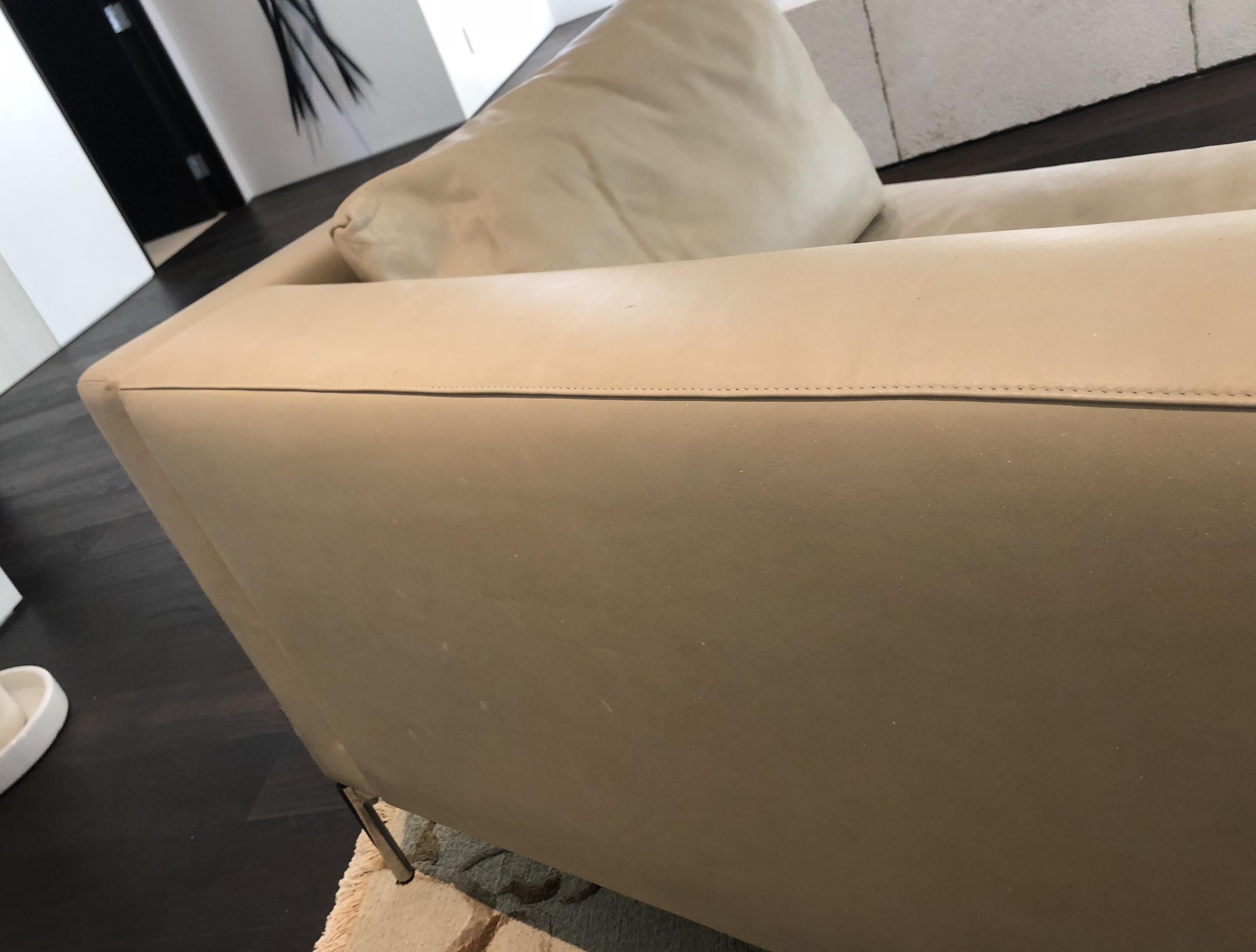 Leder-Sofa 