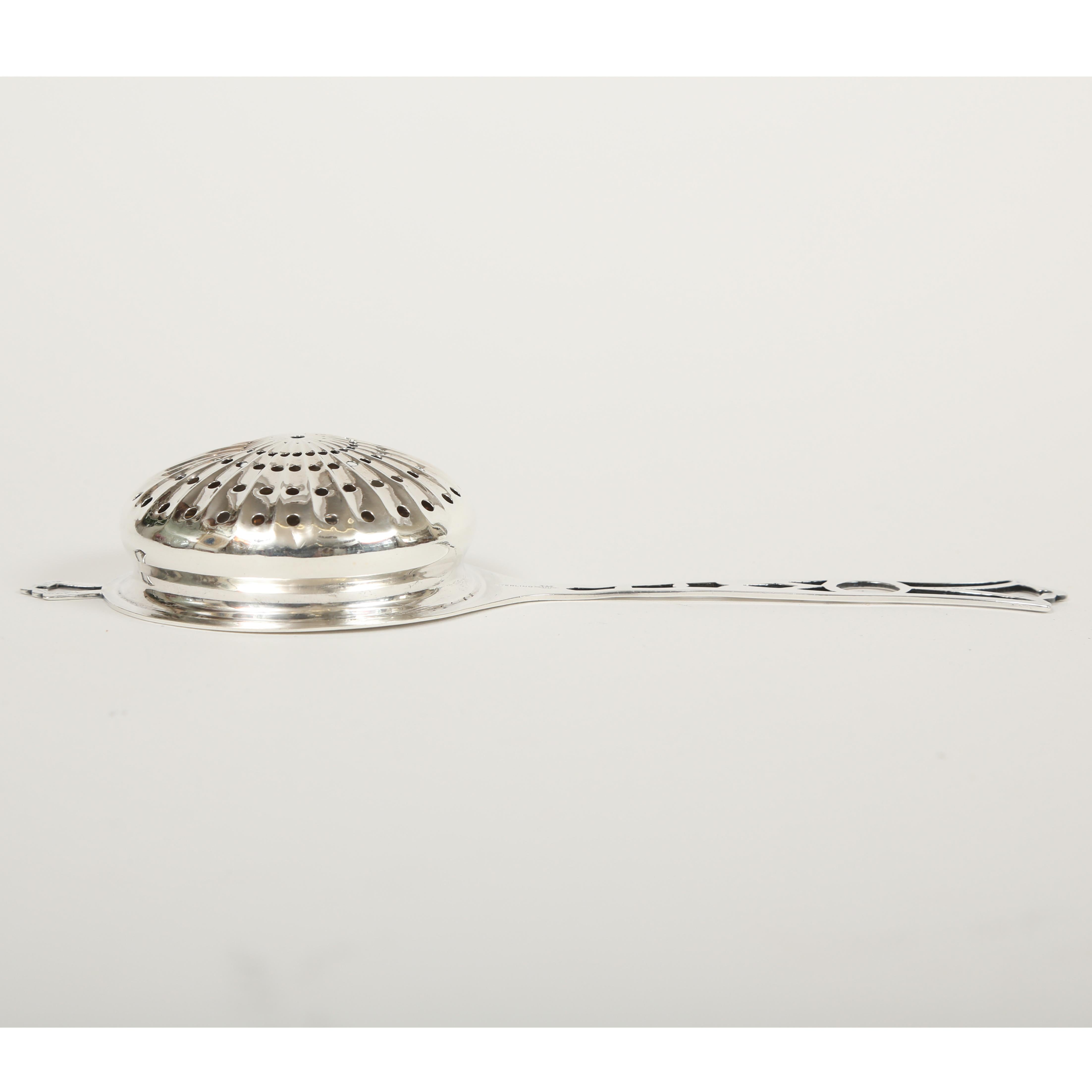 silver tea strainers