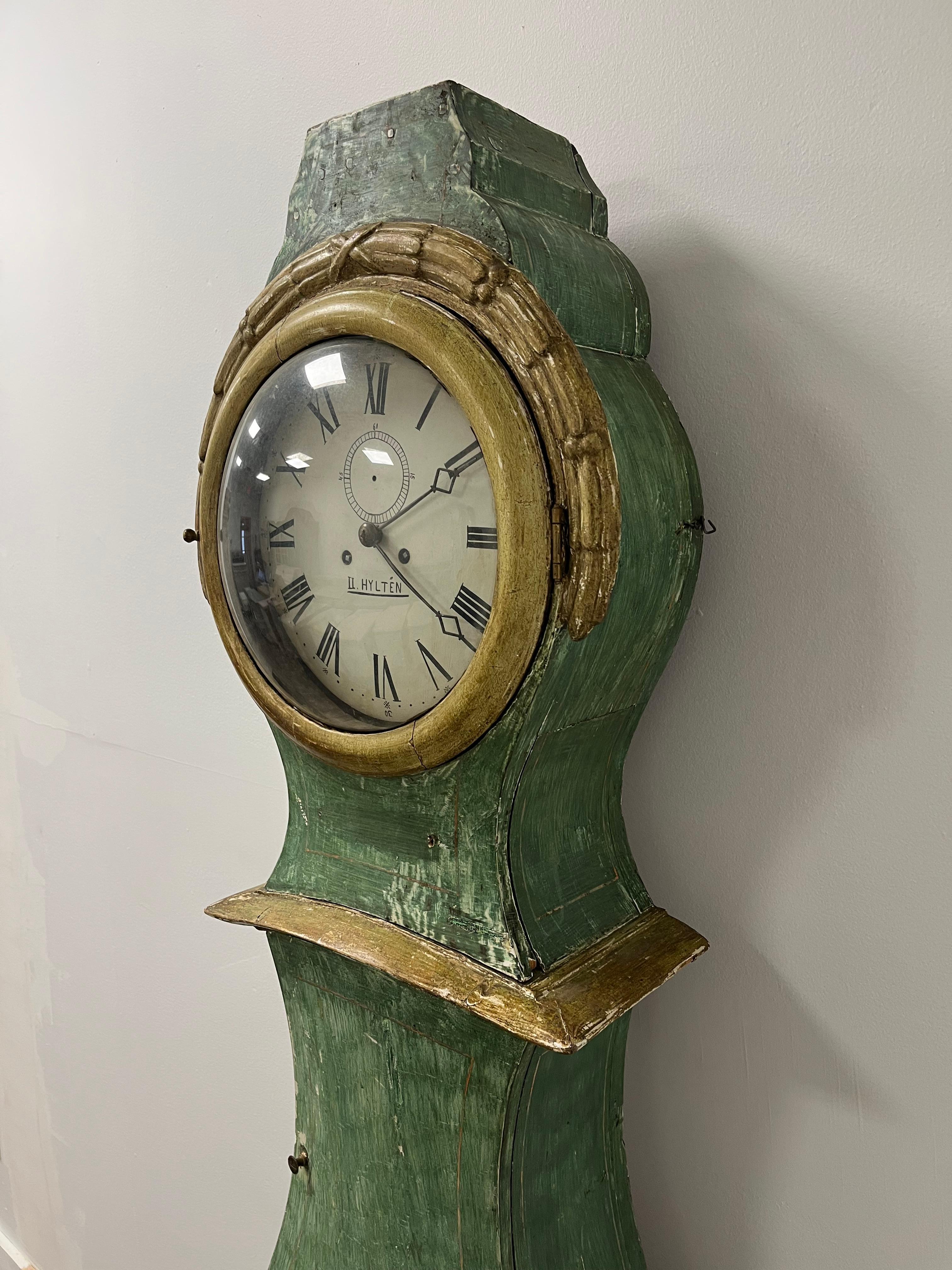 19th Century Swedish Case Clock For Sale 5