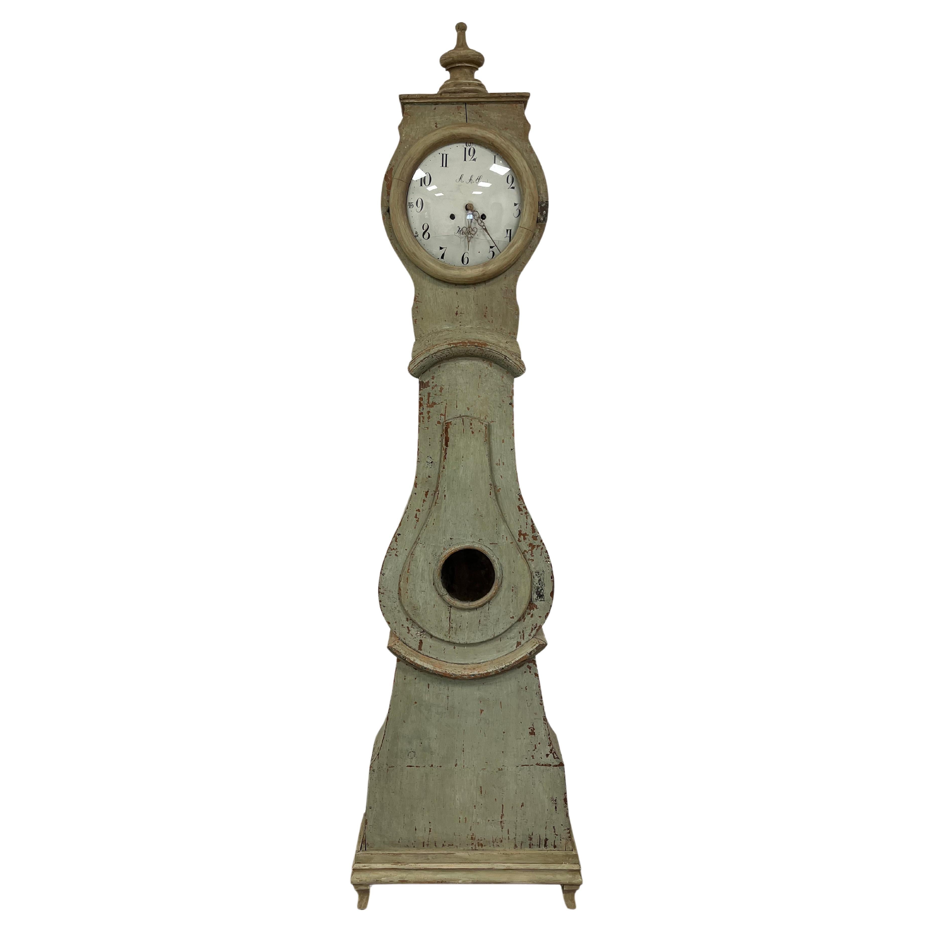 Horloge à boîtier suédoise du 19e siècle en vente
