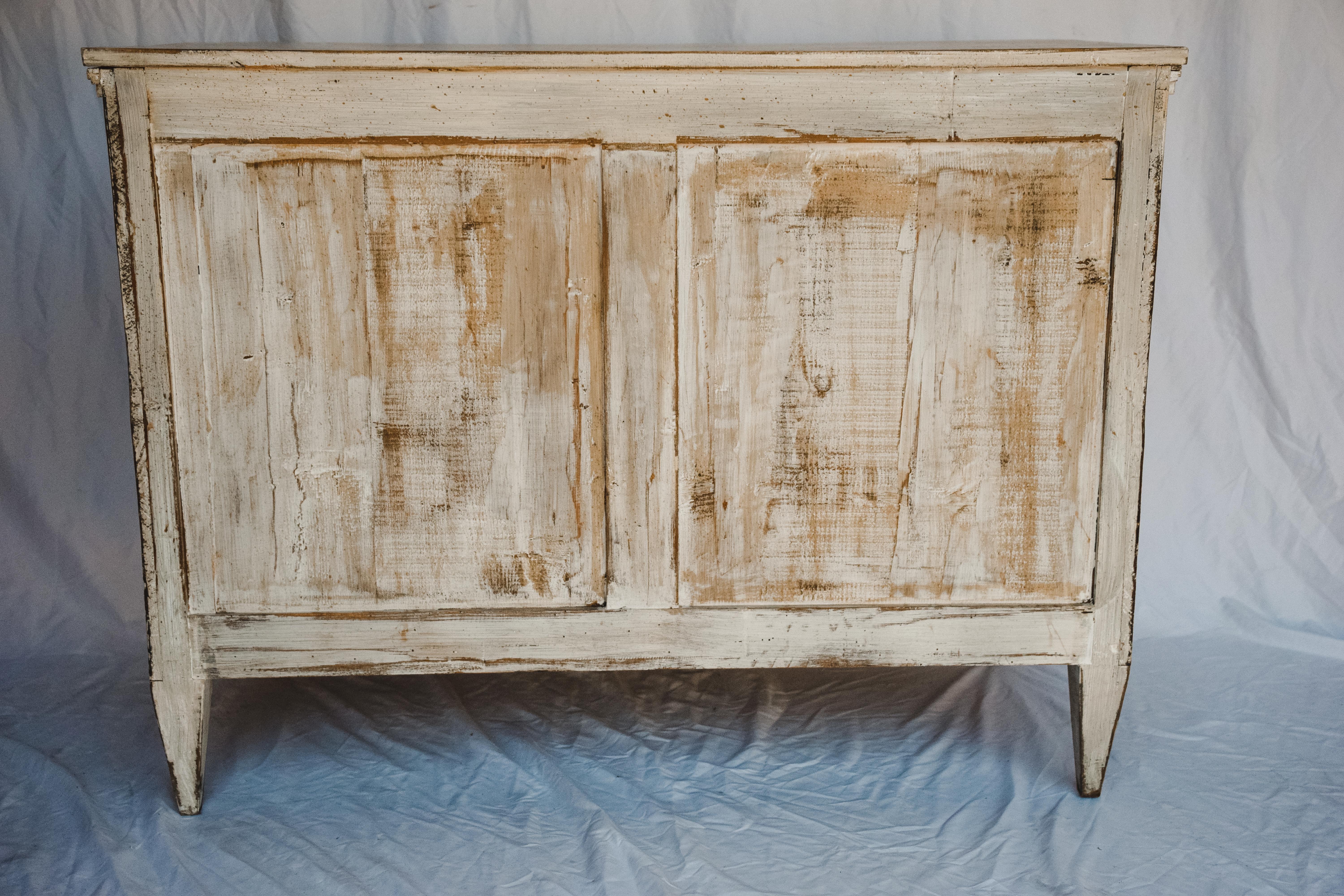 Brass 19th Century Swedish Gustavian Chest of Drawers For Sale