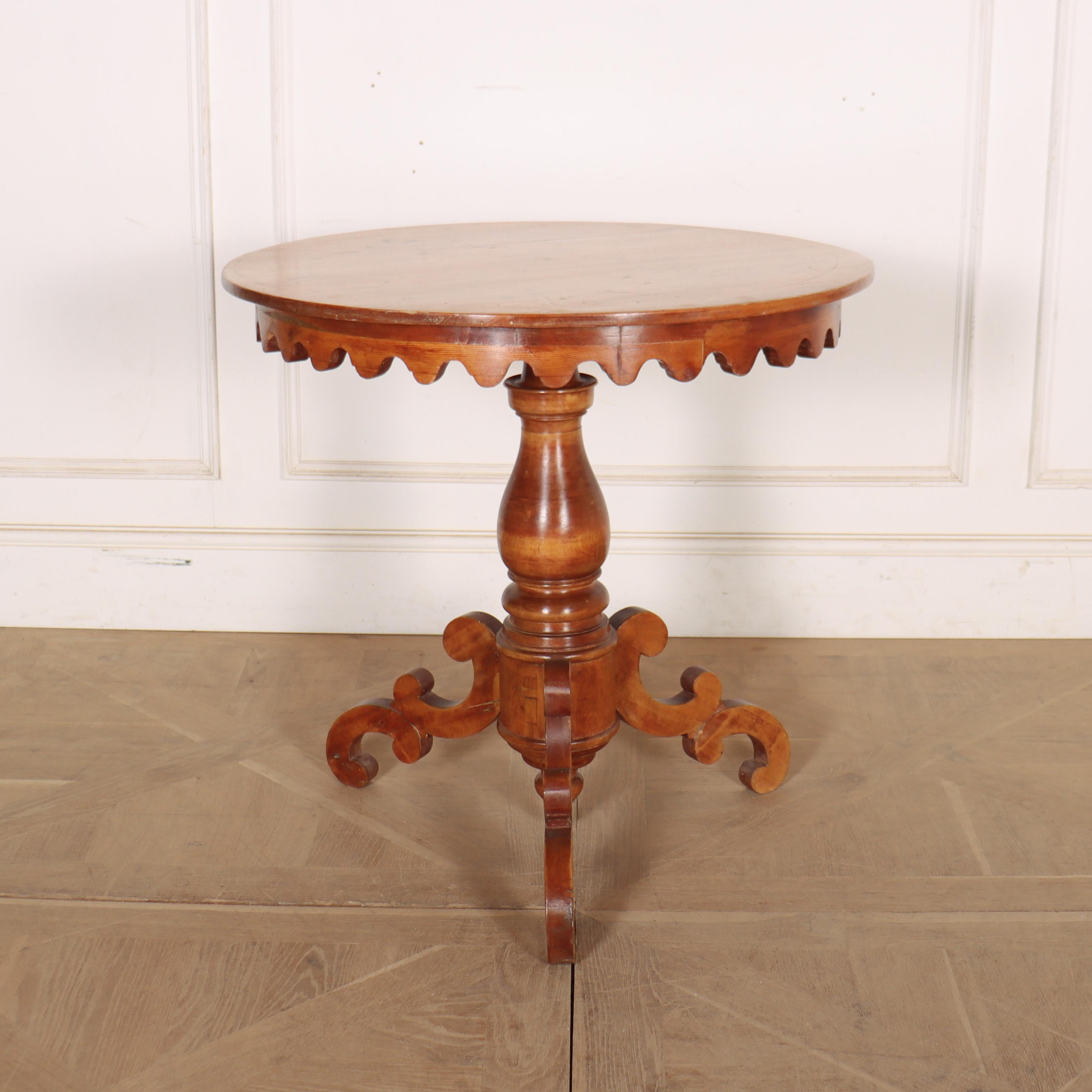 Pretty 19th century Swedish circular pine and birch lamp table/ occasional table. 1840. 

Code: 9241

Dimensions:
H: 29