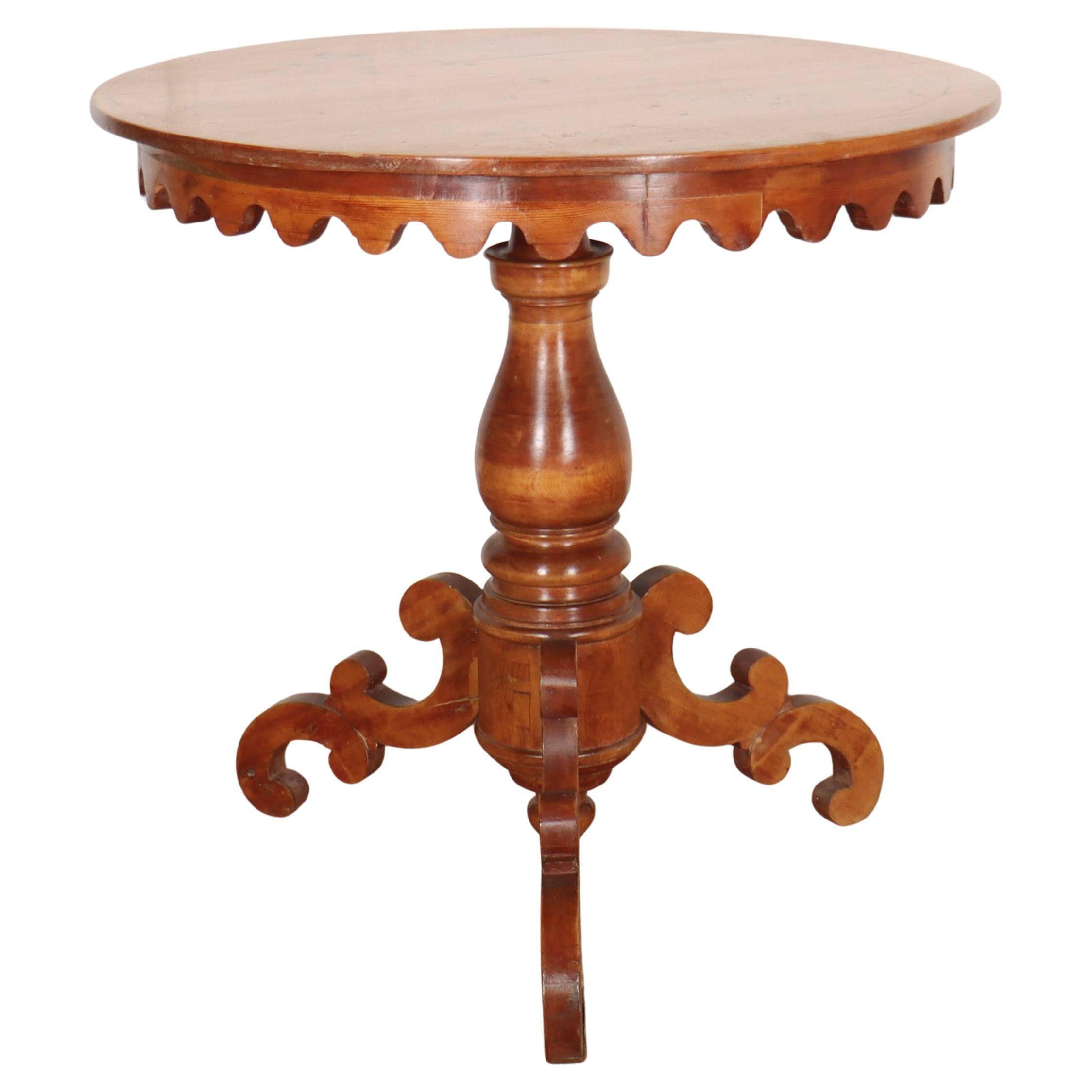 19th Century Swedish Circular Lamp Table