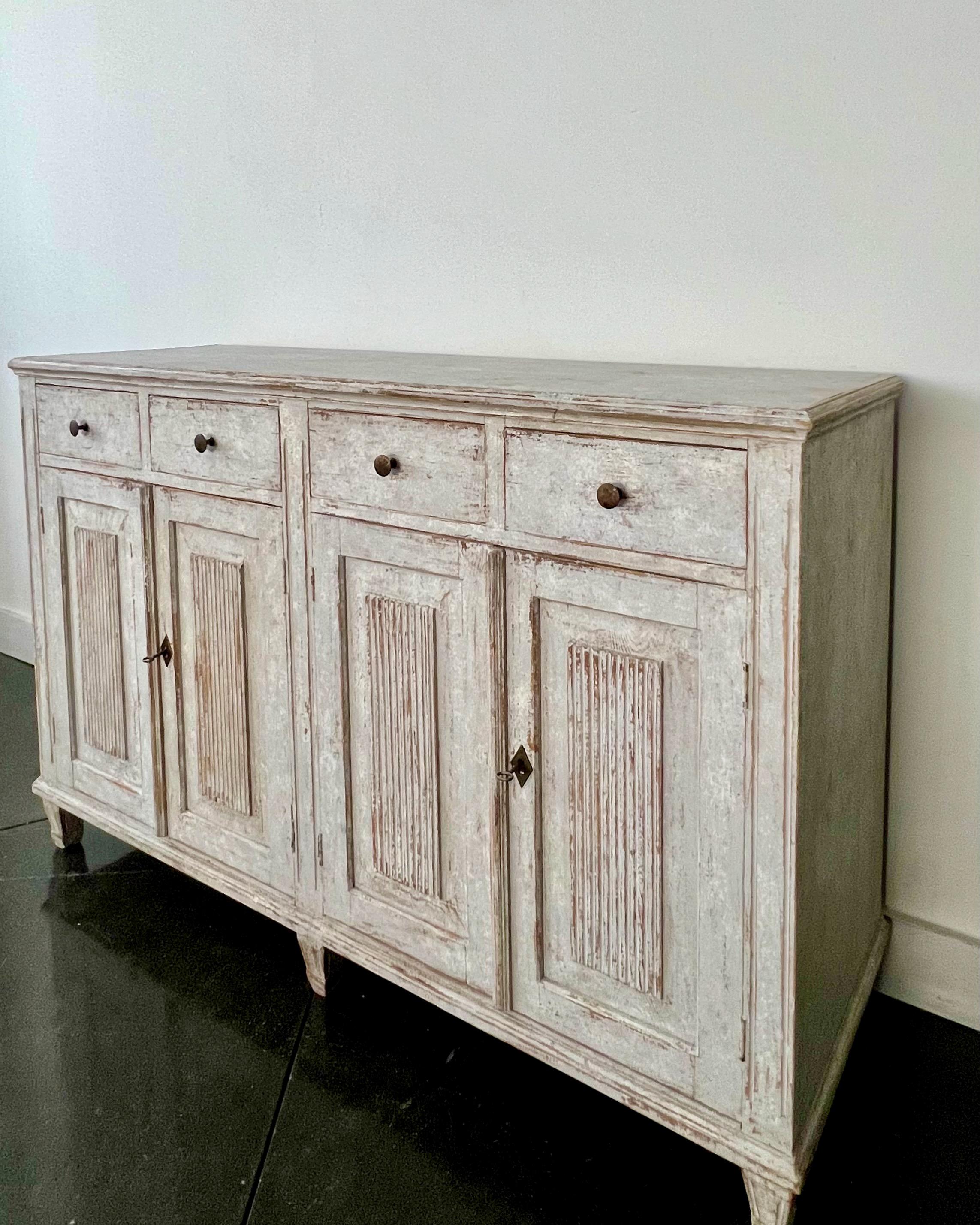 19th century Swedish Classic Sideboard In Good Condition In Charleston, SC