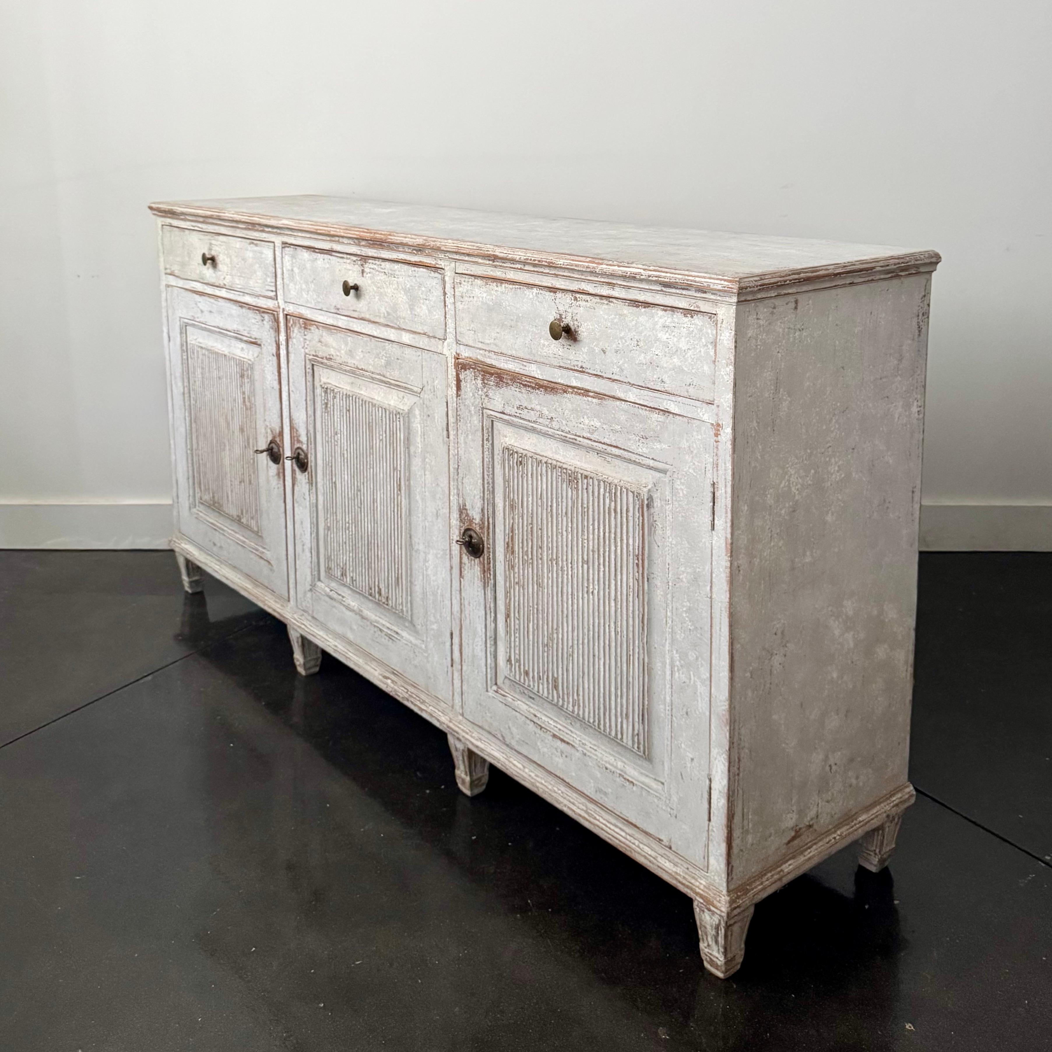 Neoclassical Revival 19th century Swedish Classic Sideboard Stockholm 1840-50