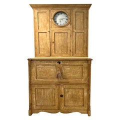 19th Century Swedish Clock Secretaire