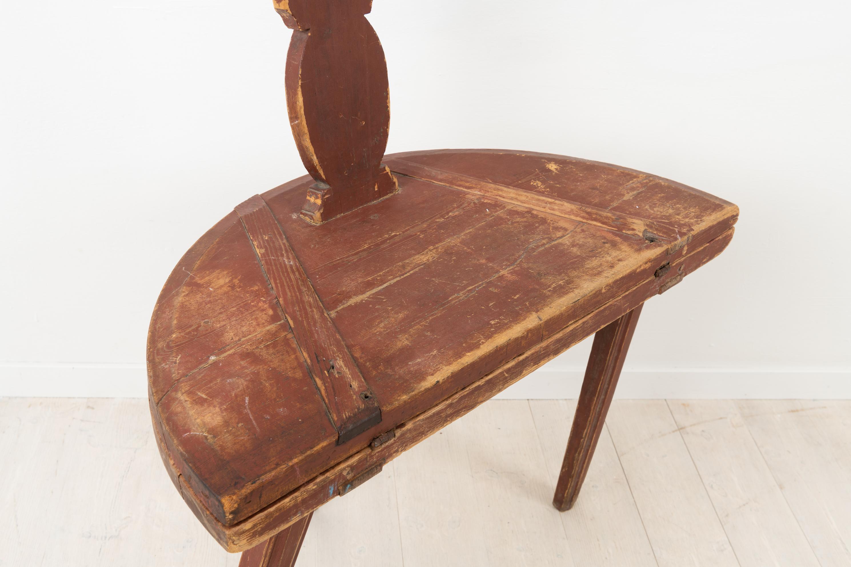 19th Century Swedish Combination Furniture Table and Chair For Sale 3
