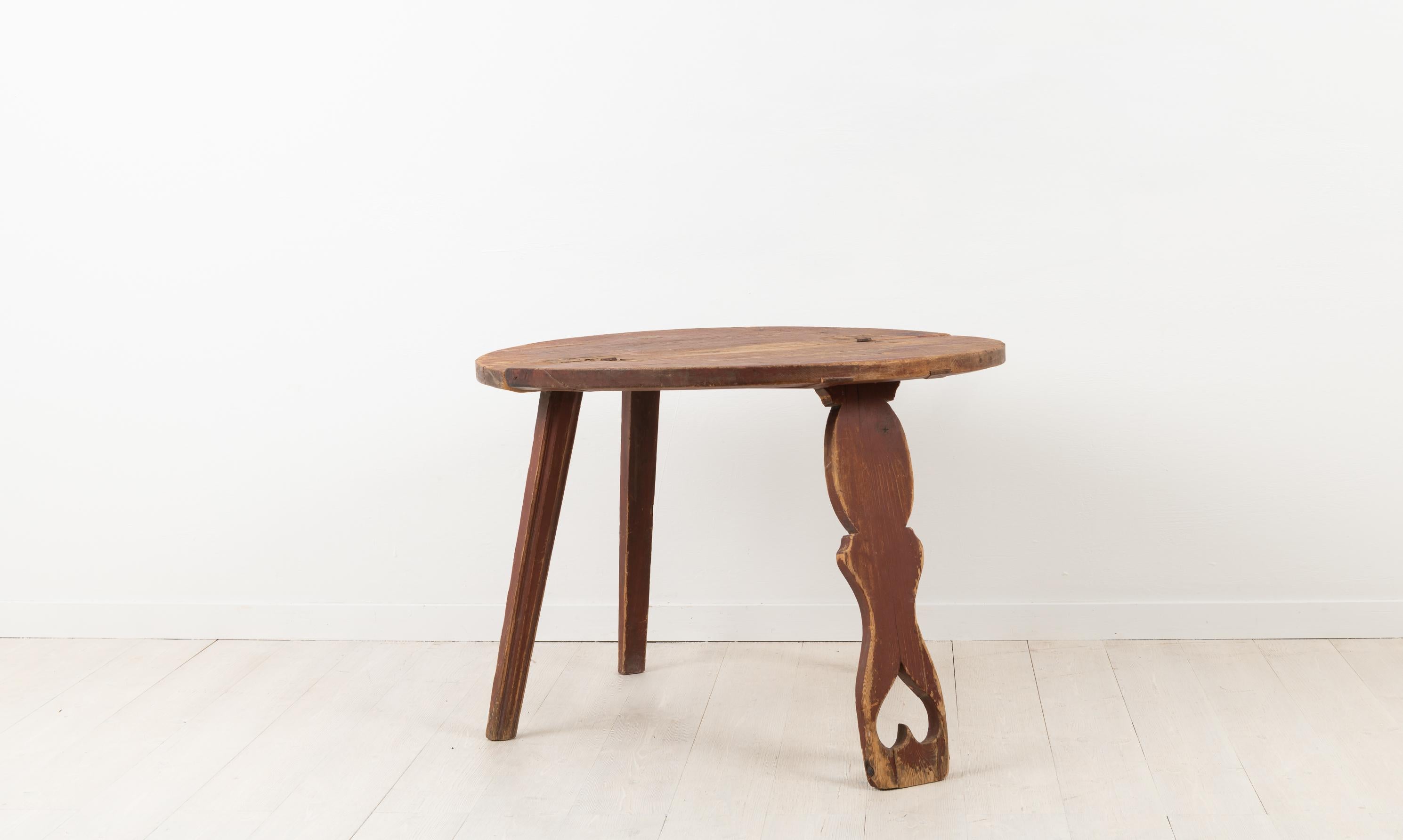 Table et chaise du XIXe siècle, mobilier suédois combiné Bon état - En vente à Kramfors, SE