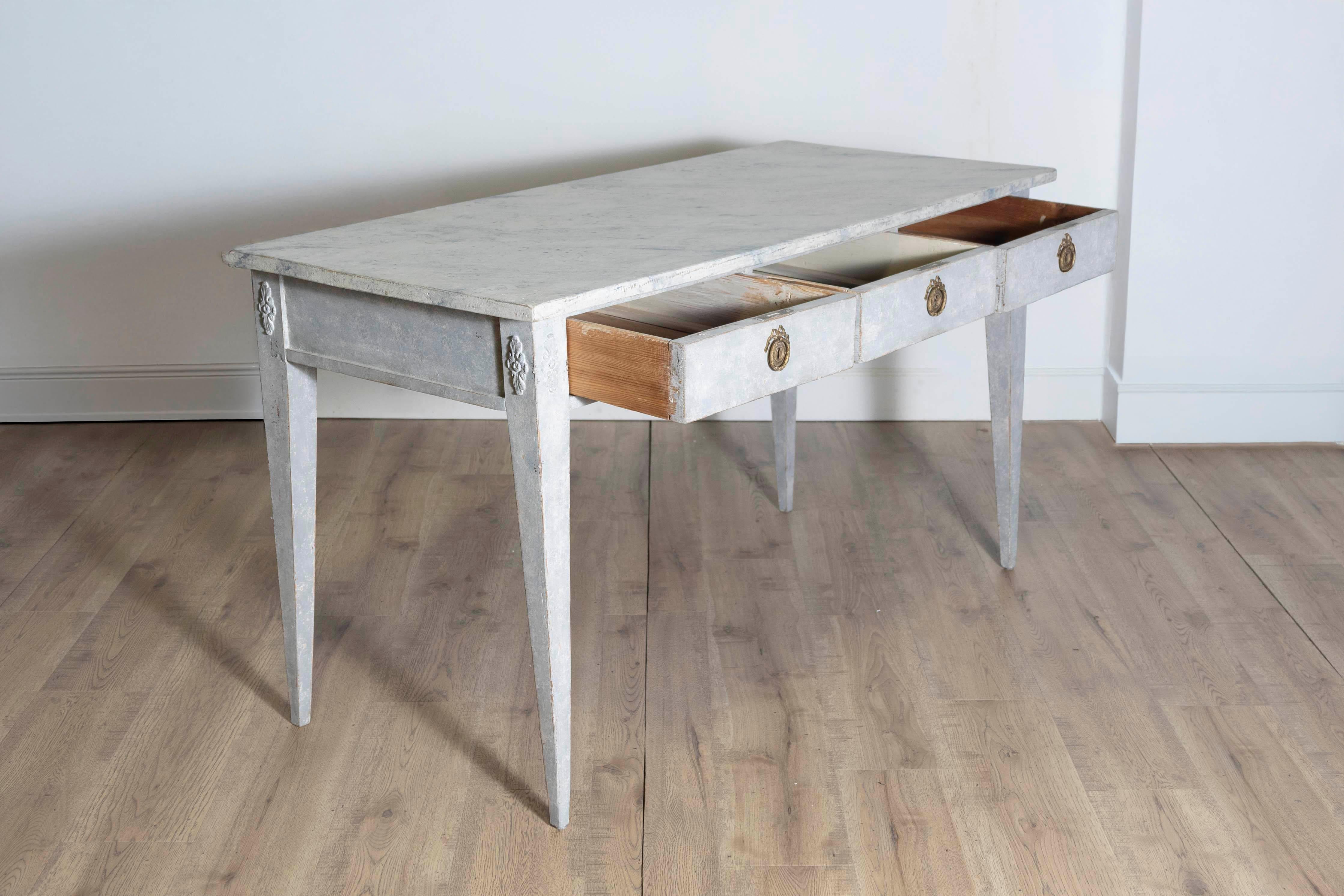 Pine 19th Century Swedish Console Table Circa 1880 For Sale