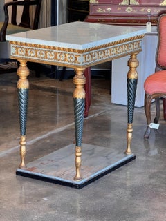 19th Century Swedish Console With Marble Top