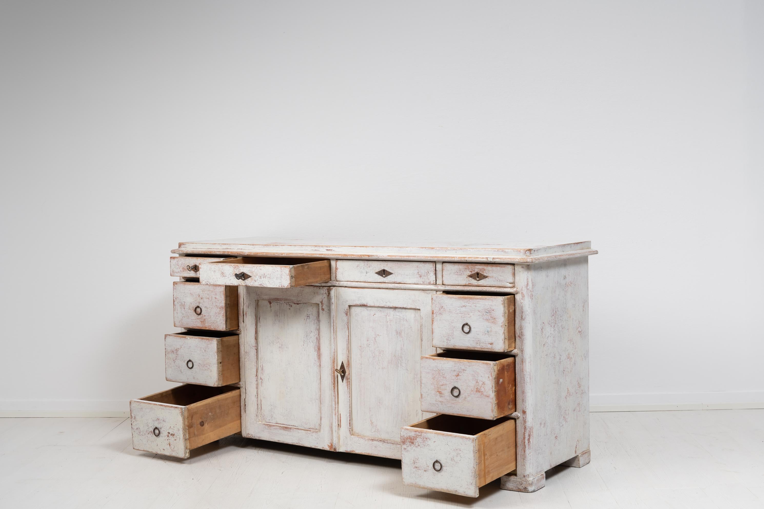 19th Century Swedish Country Sideboard with Drawers  1