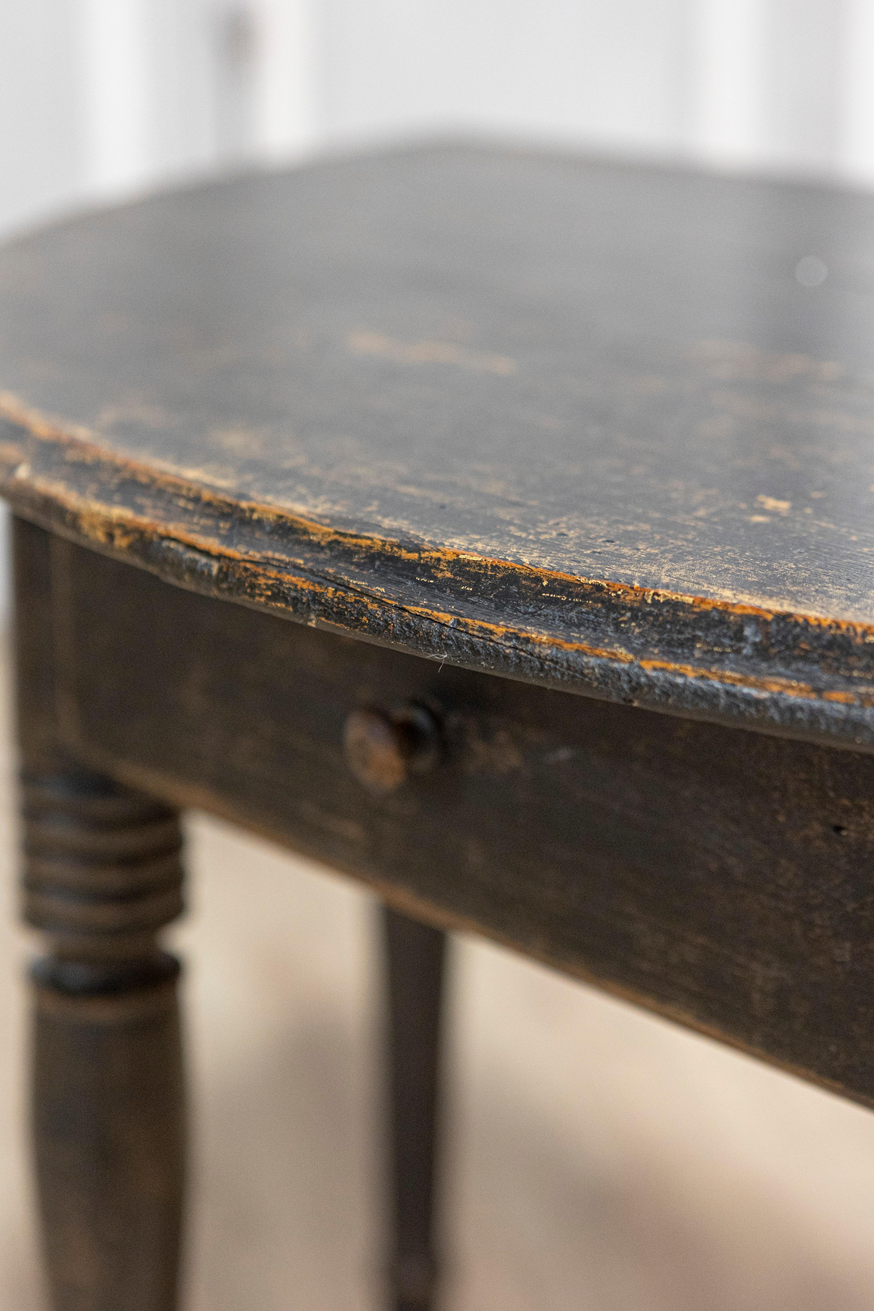 Console Demi Lune suédoise du 19ème siècle, vers 1860 en vente 3