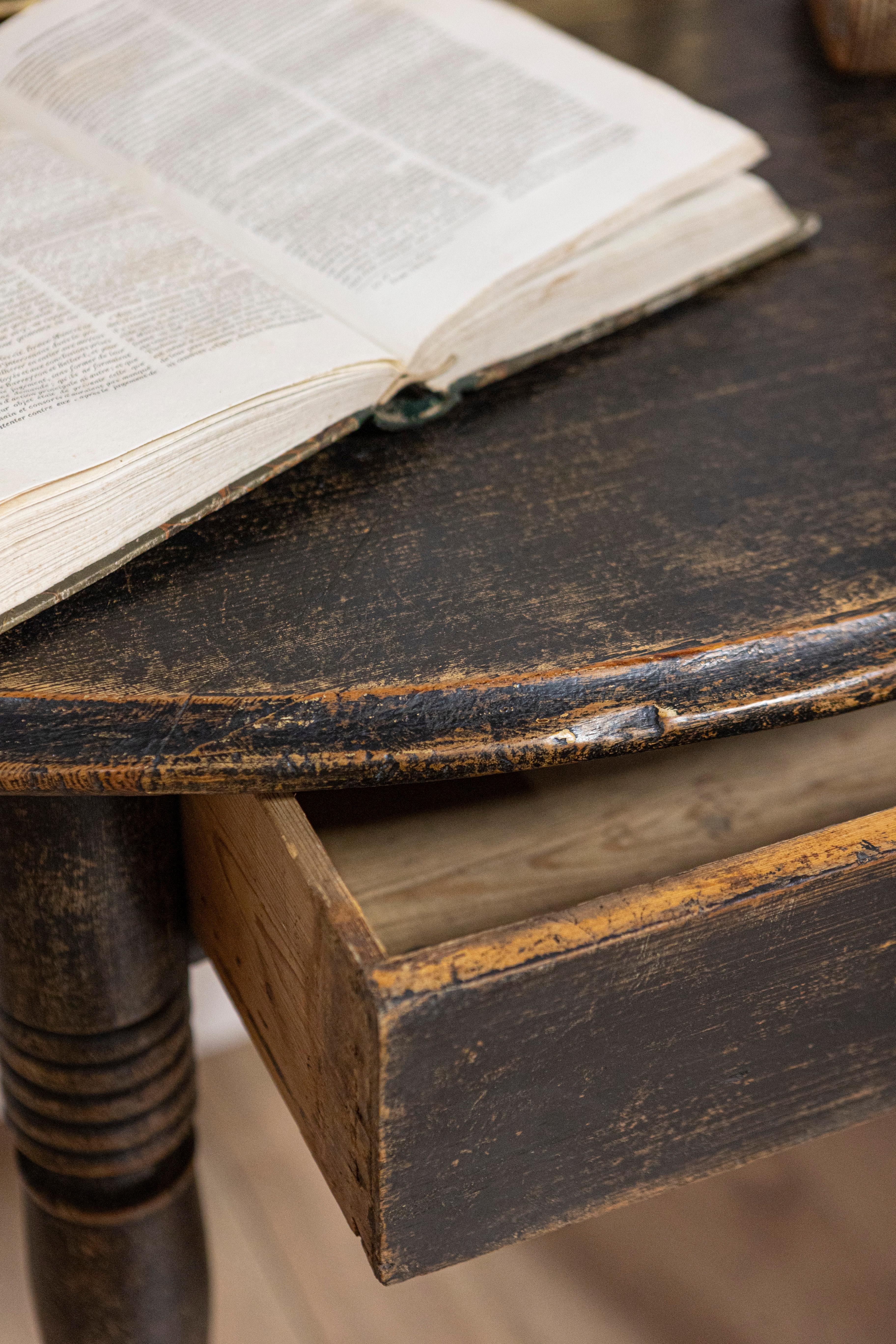 Console Demi Lune suédoise du 19ème siècle, vers 1860 en vente 7