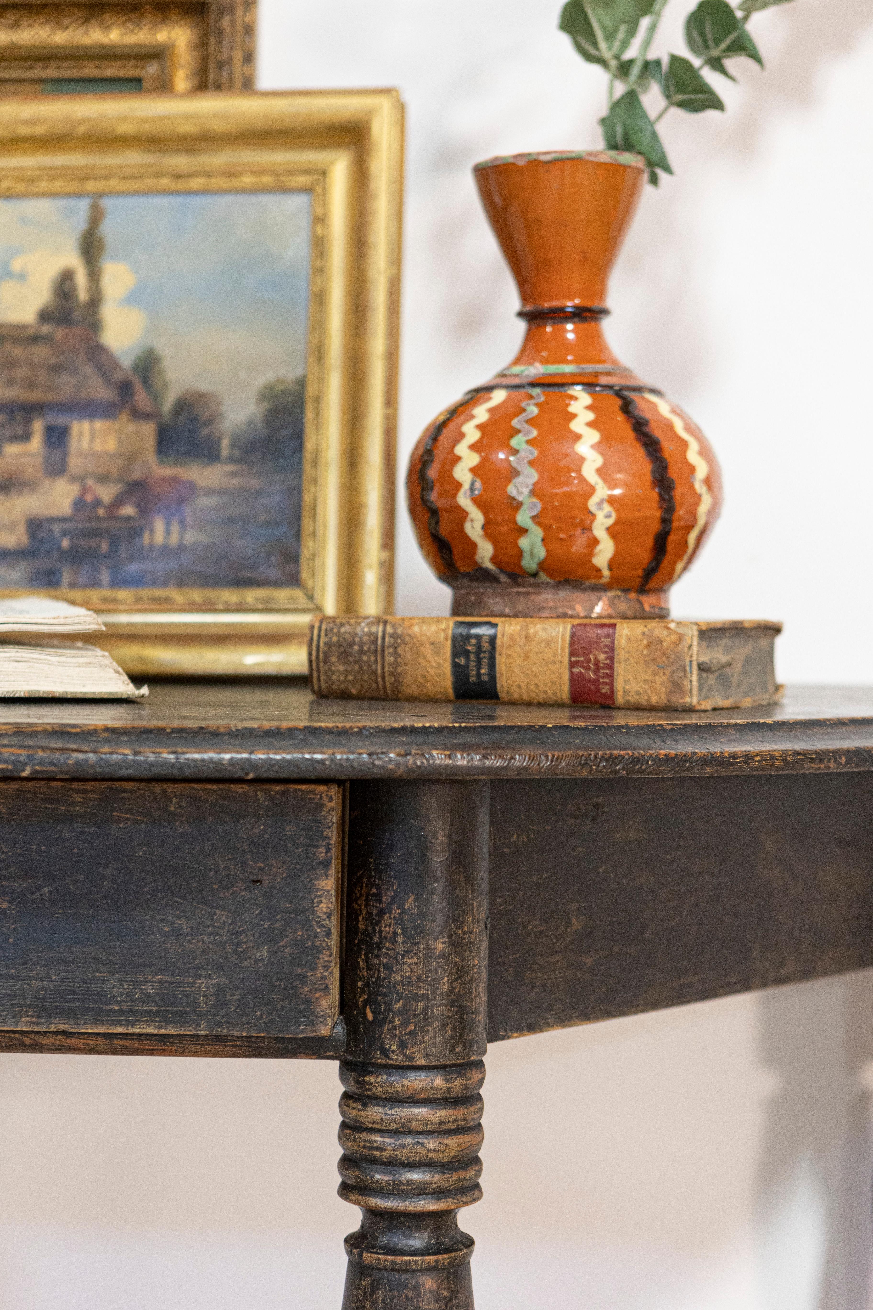 Console Demi Lune suédoise du 19ème siècle, vers 1860 en vente 8