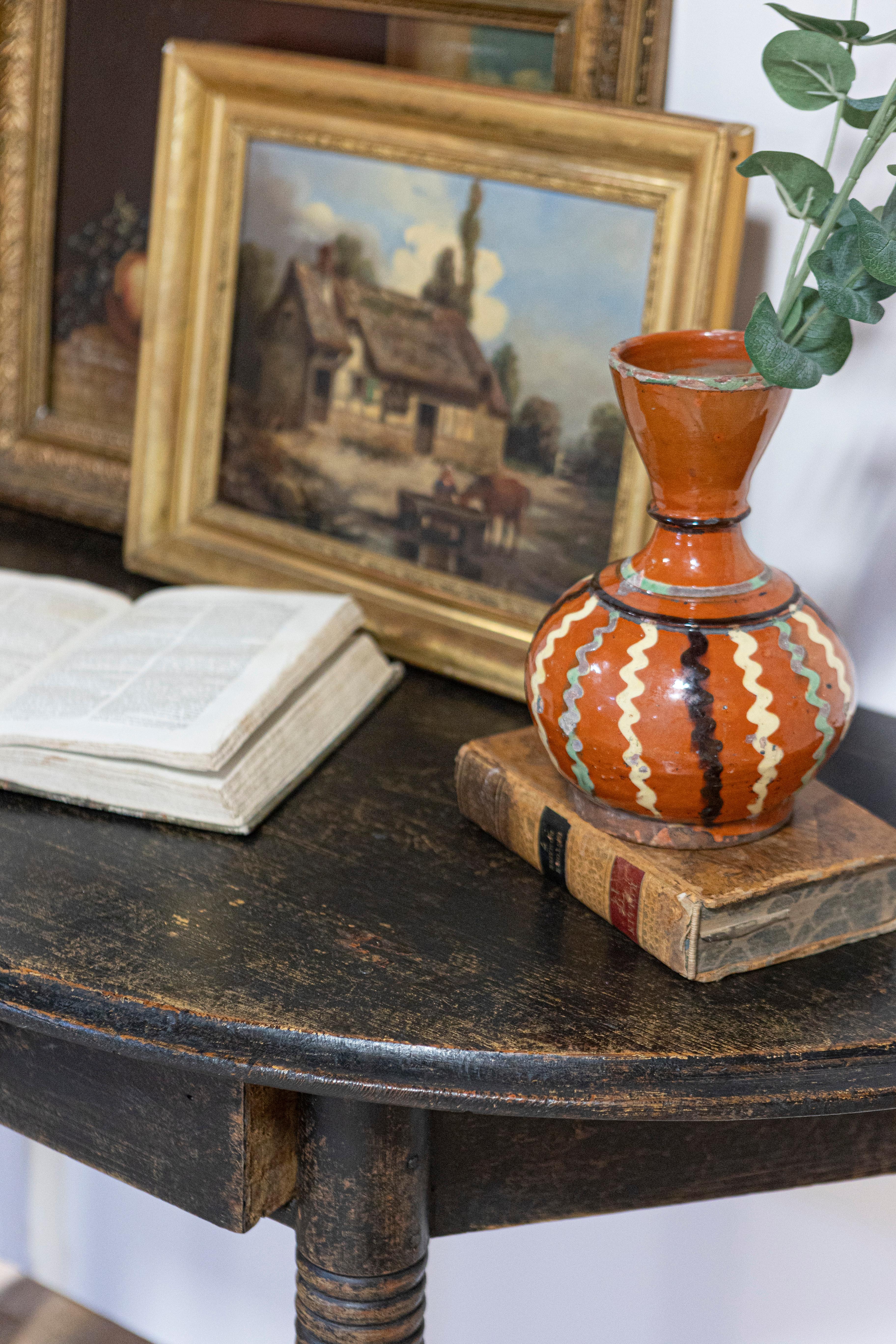 Console Demi Lune suédoise du 19ème siècle, vers 1860 en vente 10