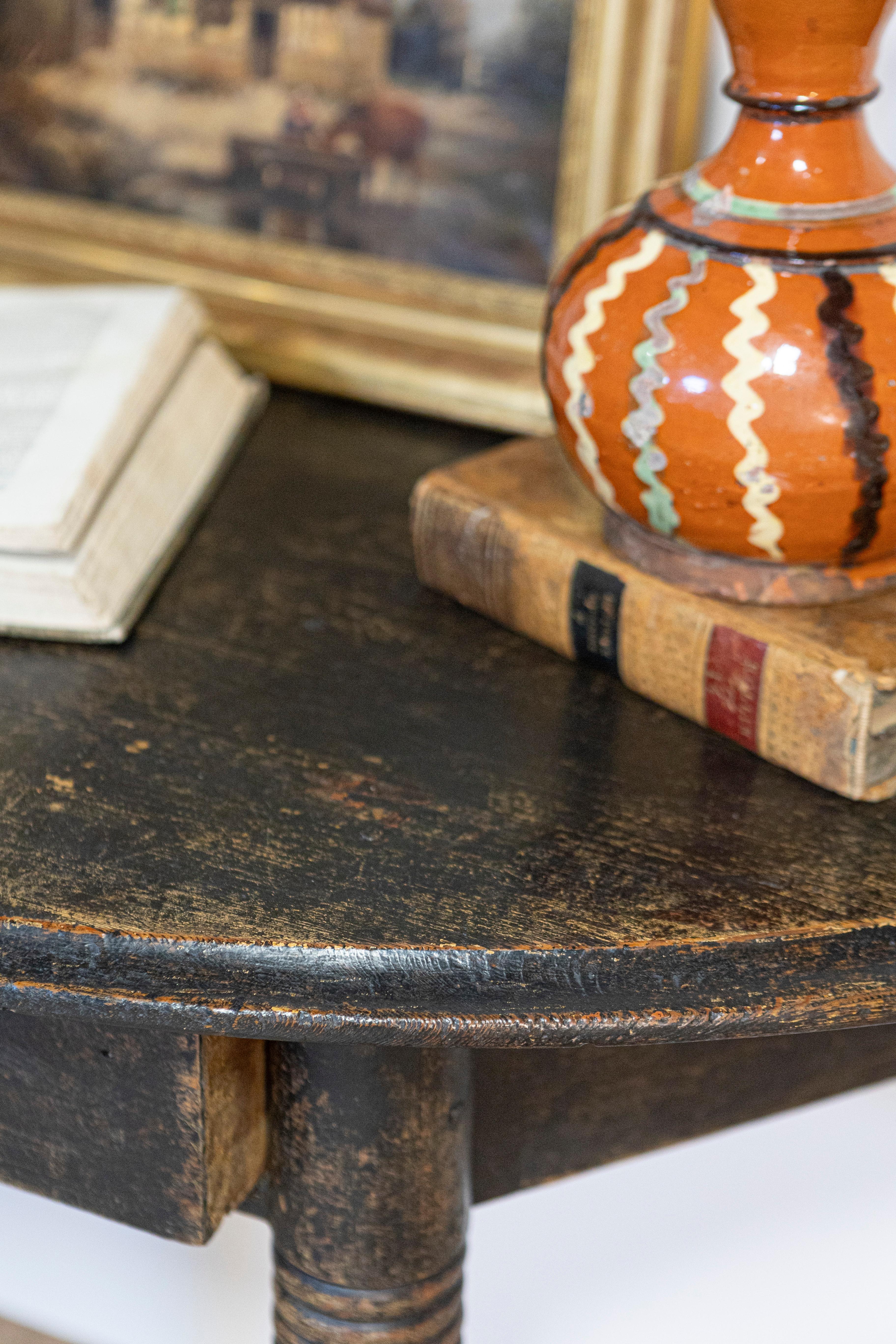 Console Demi Lune suédoise du 19ème siècle, vers 1860 en vente 11