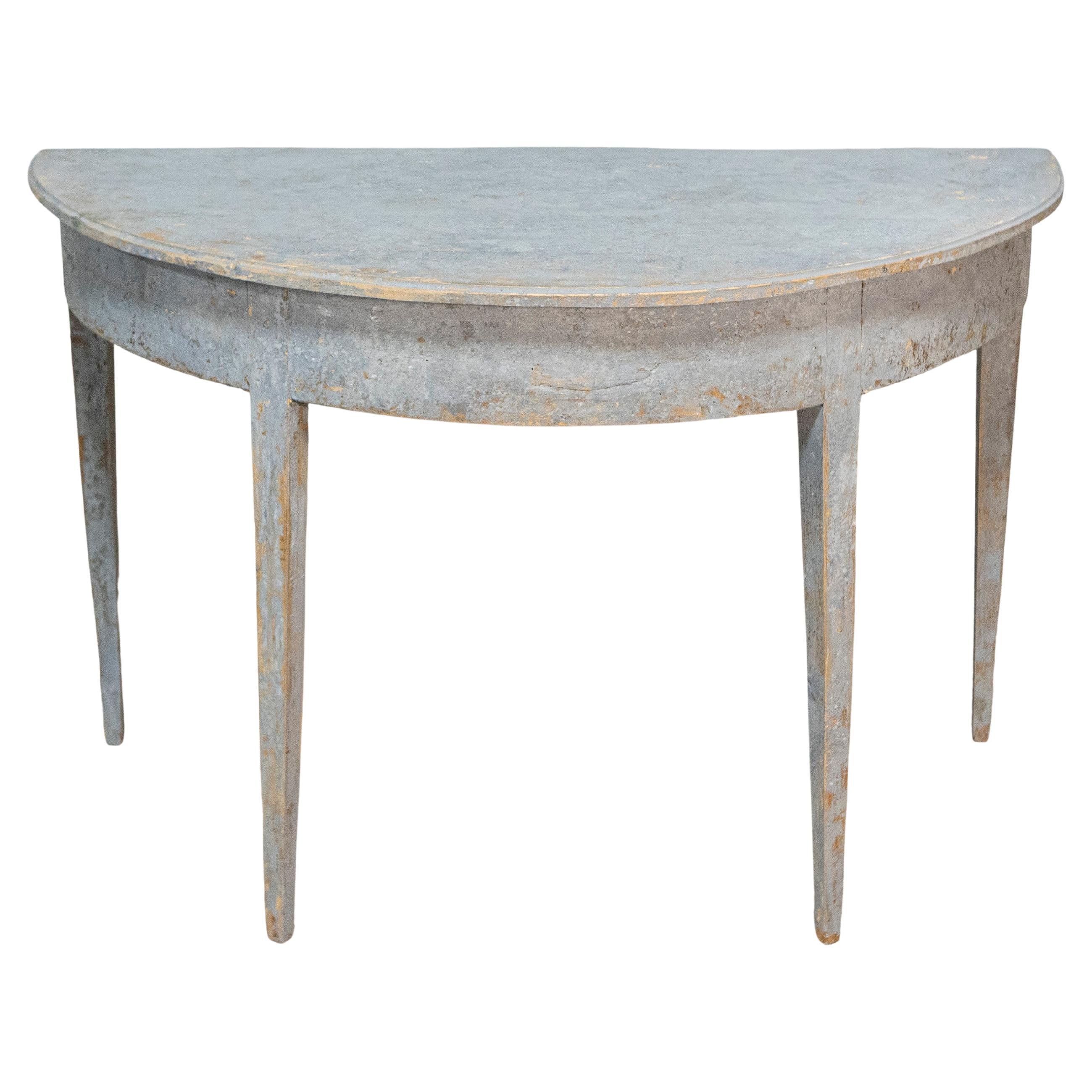 Schwedische Demi Lune des 19. Jahrhunderts im Angebot