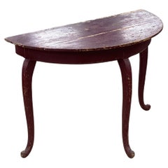 Schwedischer Demi-Lune-Tisch aus dem 19. Jahrhundert