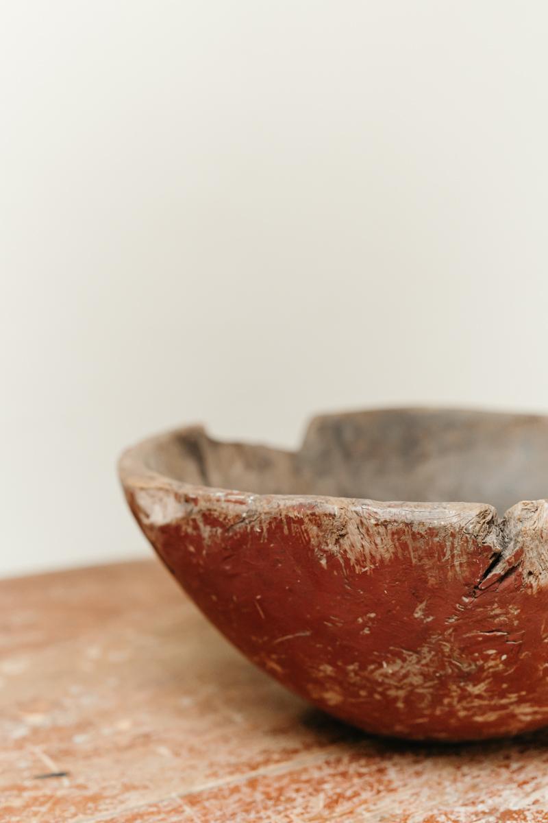 19th Century Swedish Dugout Bowl For Sale 1