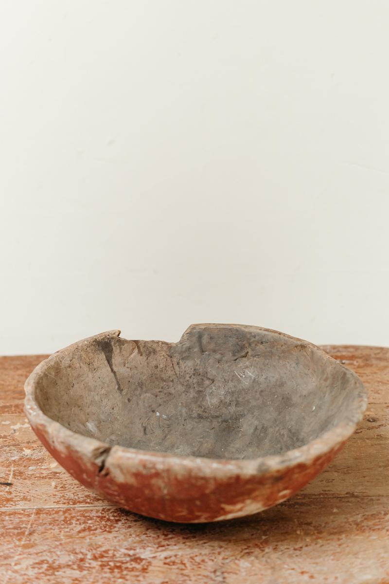 19th Century Swedish Dugout Bowl For Sale 2