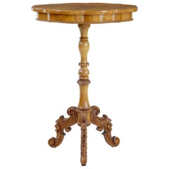 19th Century Swedish Elm Shaped Occasional Table