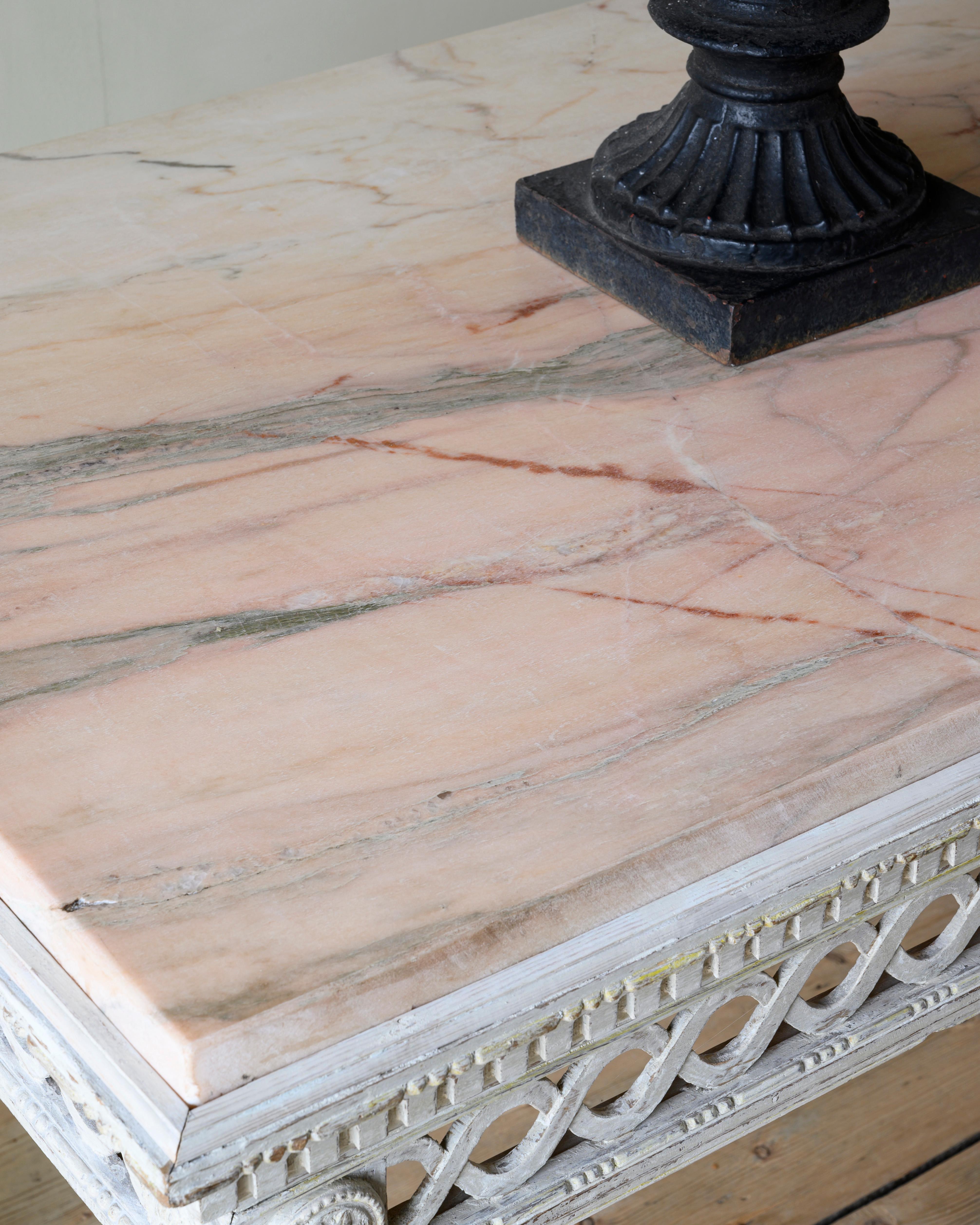 Empire Table console centrale empire suédoise du 19ème siècle en vente