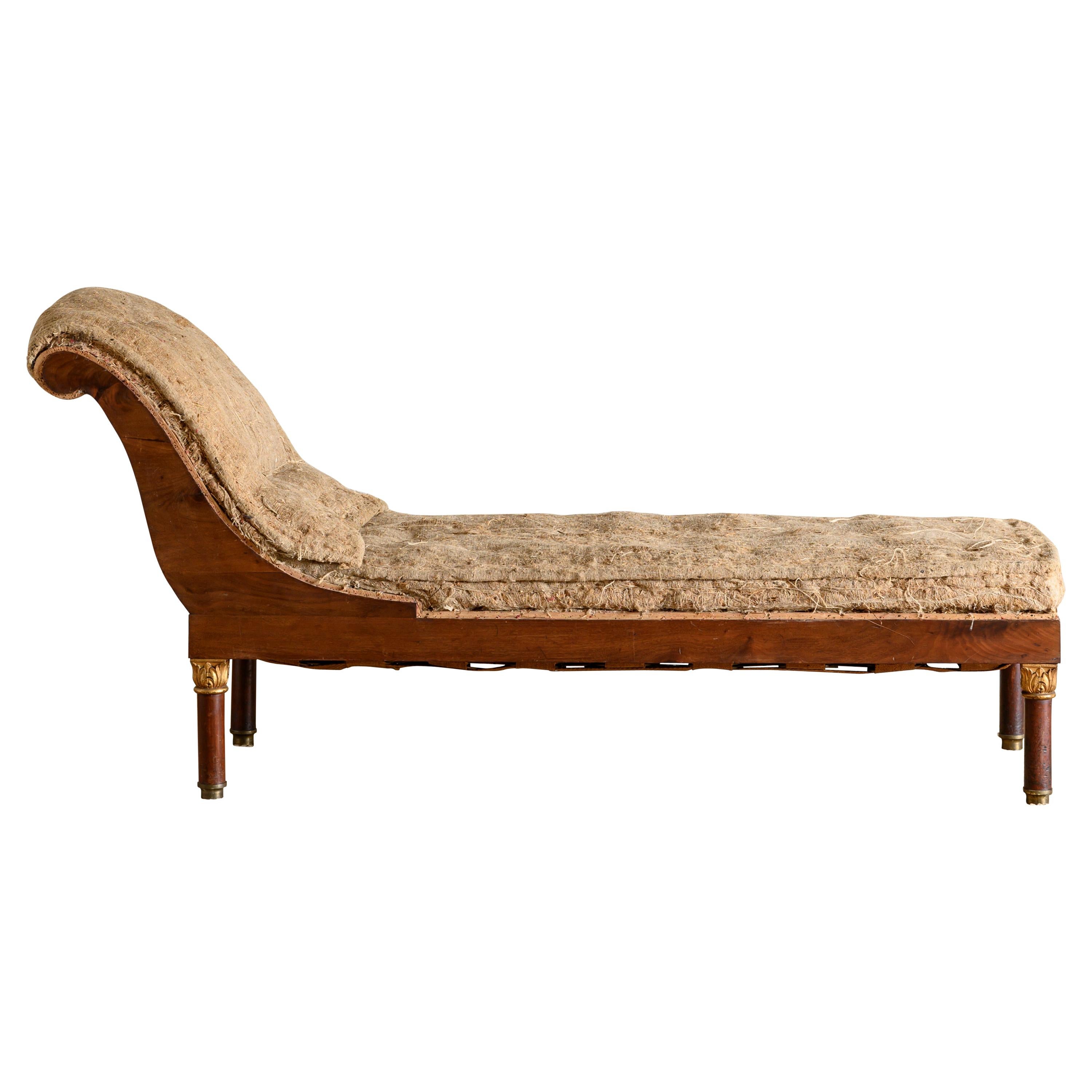 19th Century Swedish Empire Chaise Lounge