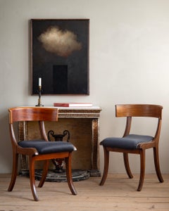 19th Century Swedish Empire Klismos Chairs