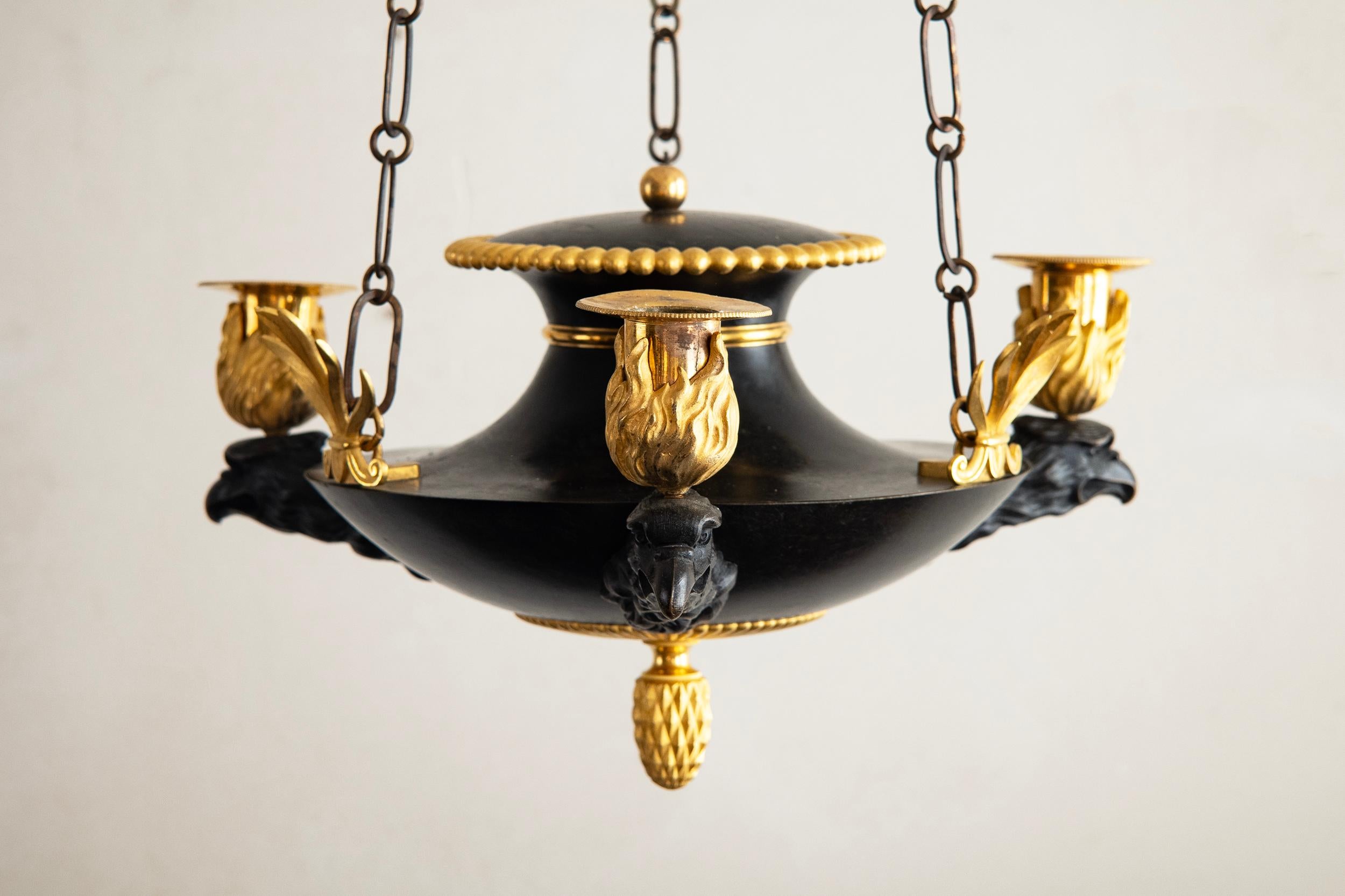 19th Century Swedish Empire Pendant en venta 1