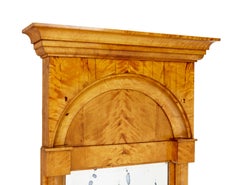 19th century Swedish empire revival birch pier mirror