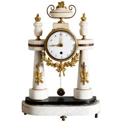 horloge de table Empire suédois du 19ème siècle