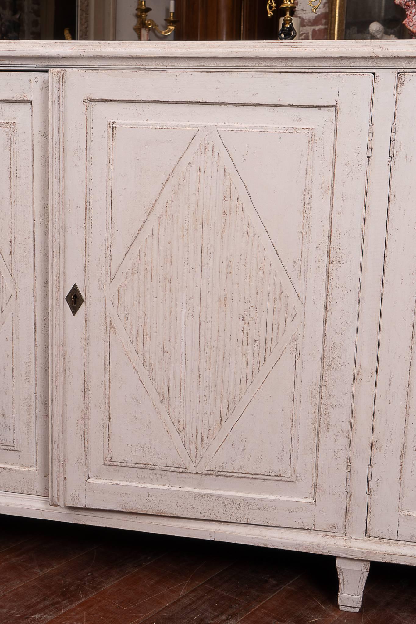 Beautiful 19th century Swedish painted enfilade.