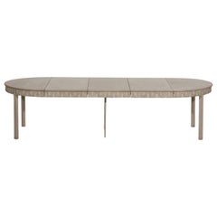 Antique 19th Century Swedish Extension Table with Three Leaves and Carved Greek Key