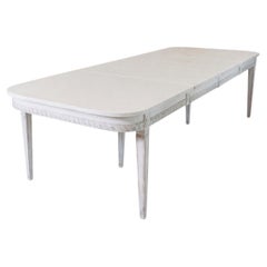 19th Century Swedish Extension Table With Two Leaves Circa 1850