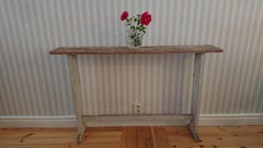 19th Century Swedish Flower Table with Originalpaint