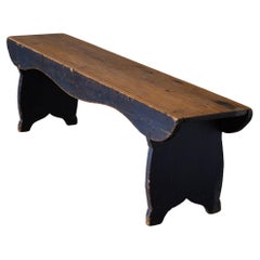 19th Century Swedish Folk Art Bench