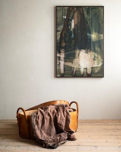 19th Century Swedish Folk Art Bentwood Basket