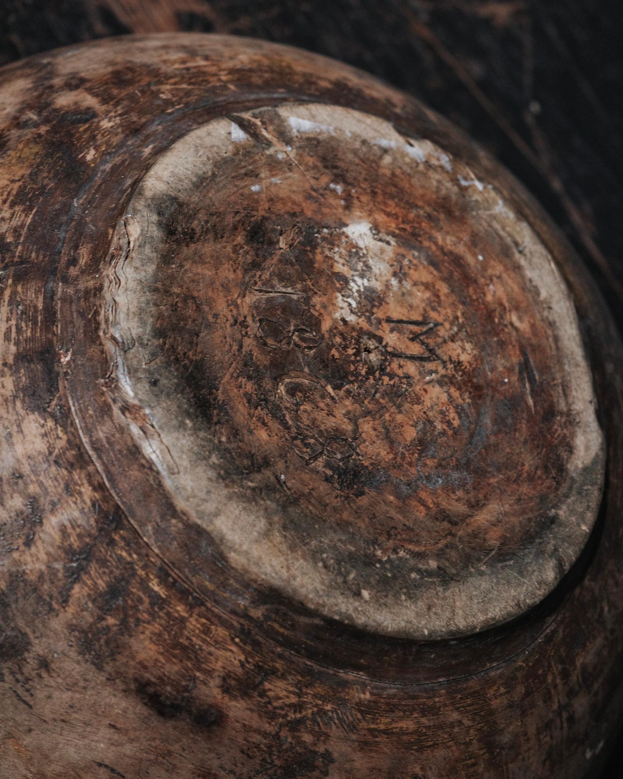 Fatto a mano Ciotola di arte popolare svedese del XIX secolo in vendita