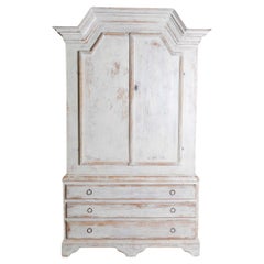 Gabinete de arte popular sueco del siglo XIX Circa 1810