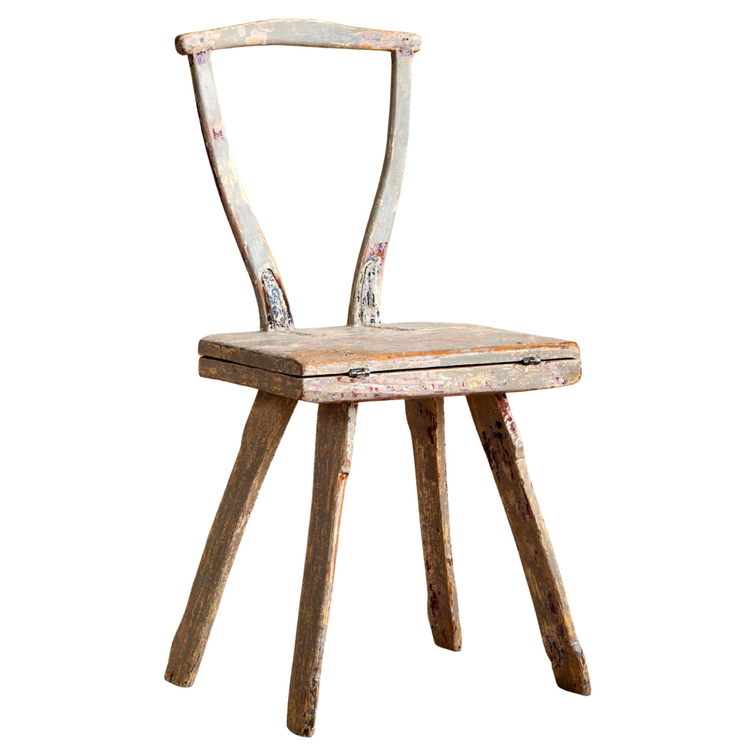 Sedia folkloristica svedese del XIX secolo