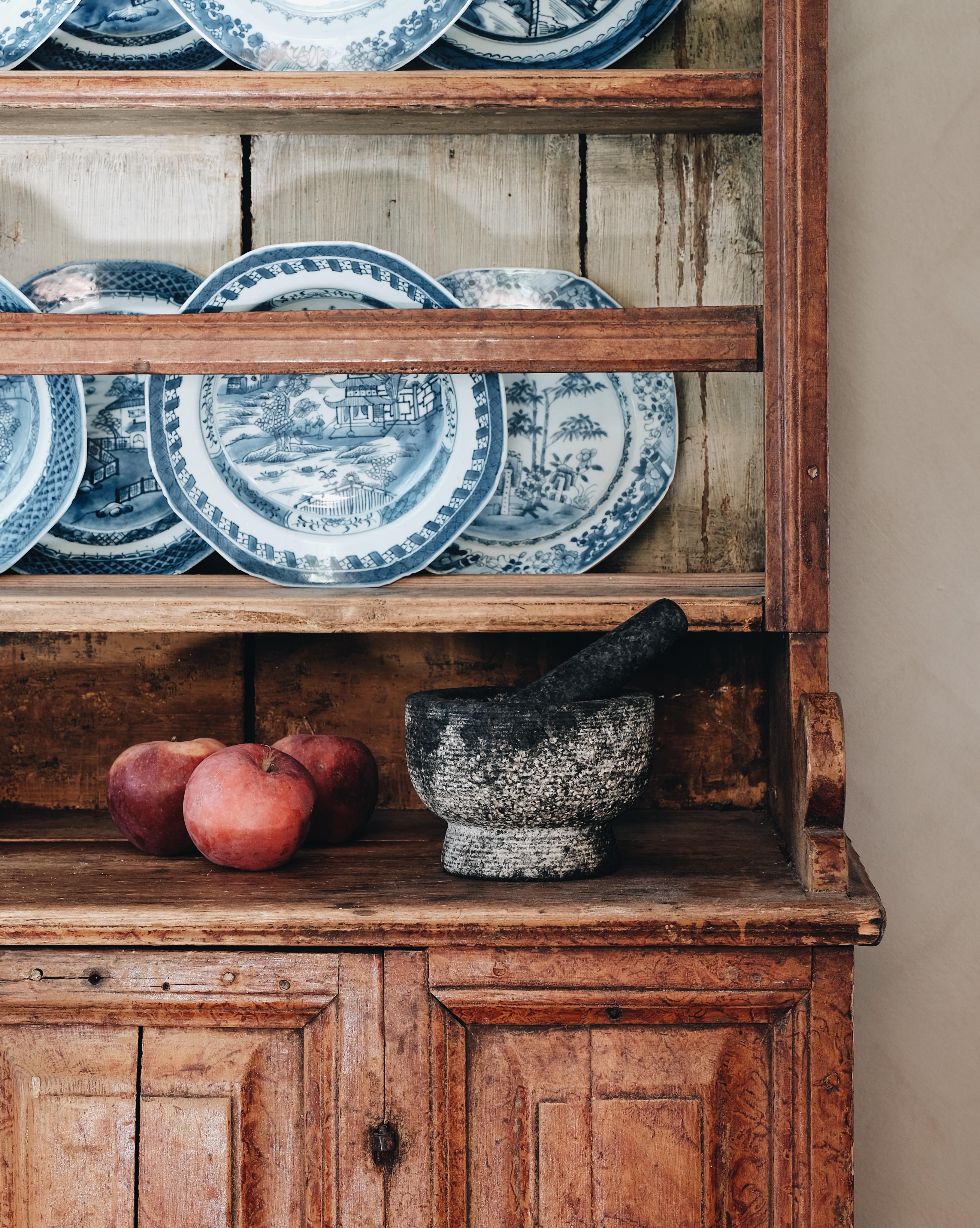 Hand-Painted 19th Century Swedish Folk Art Dresser