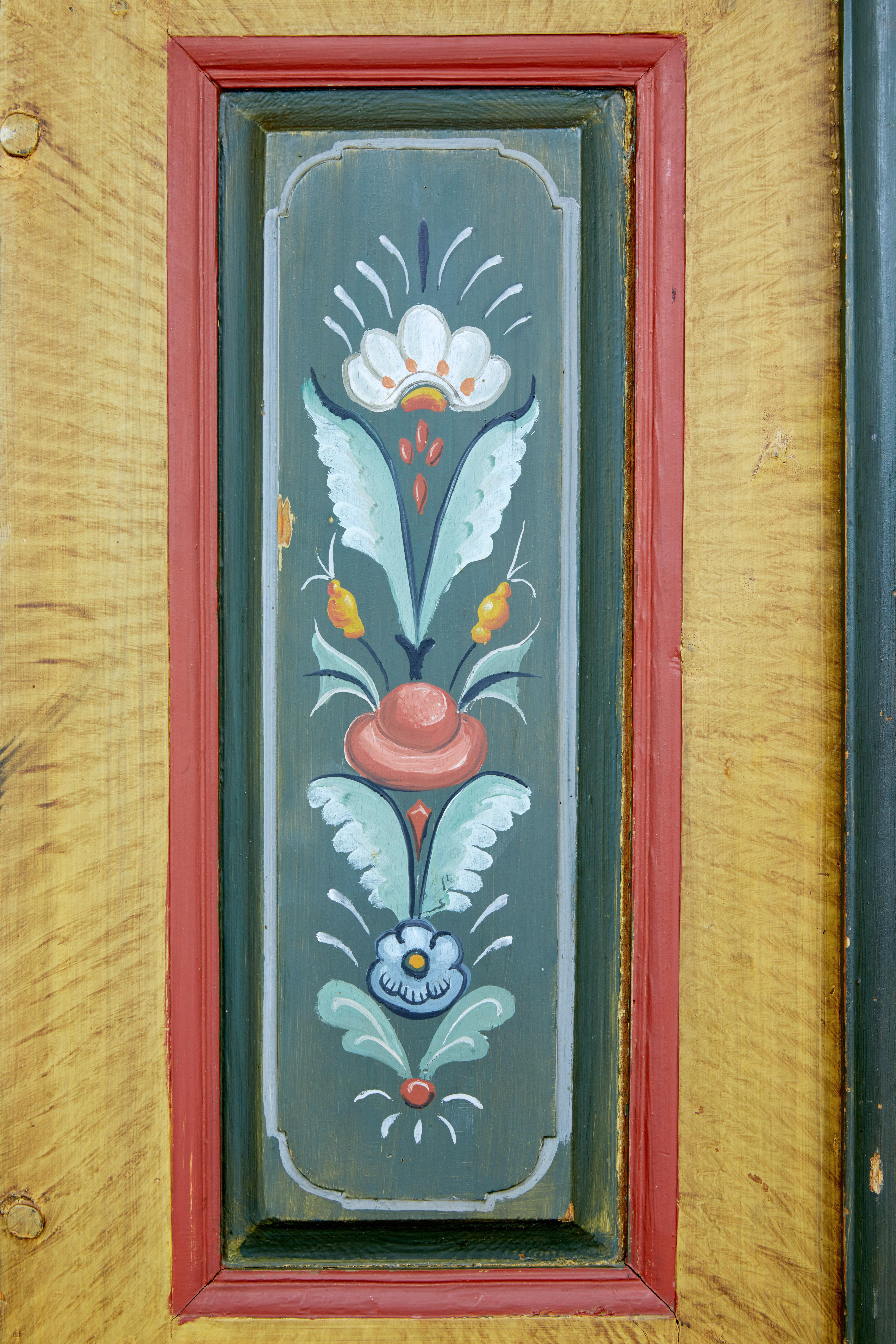 19th Century Swedish Folk Art Painted Cupboard 2